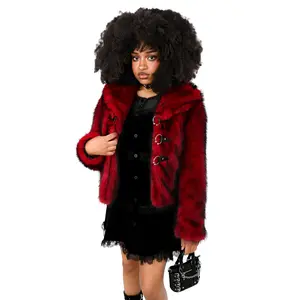 Etta Faux Fur Red Jacket
