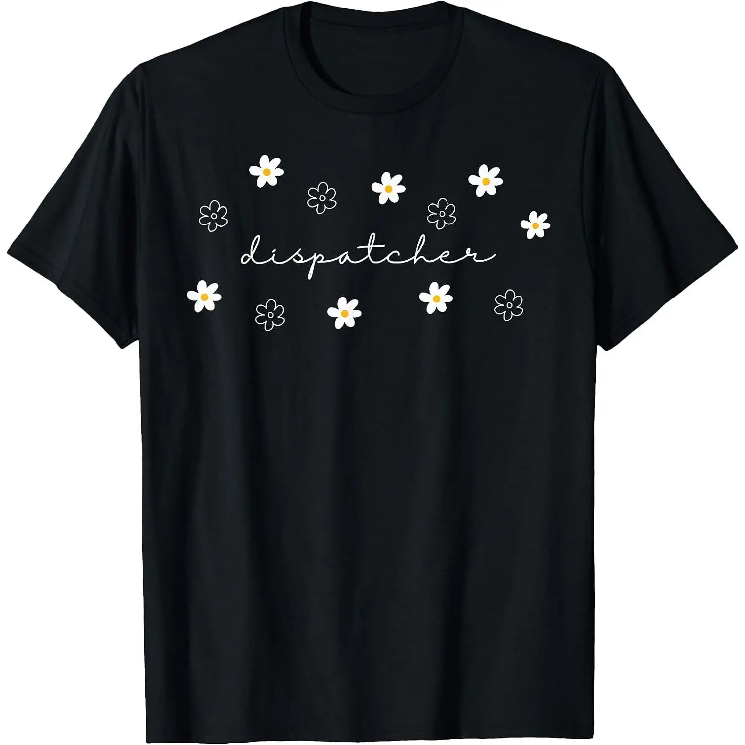 911 Dispatcher Daisy Flower Emergency Dispatch Operator EMS T-Shirt