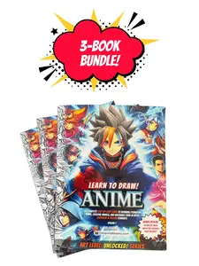 3-Pack Bundle - Learn to Draw! ANIME: The Complete Guide to Drawing Powerful Anime, Creative Manga, and Adorable Chibi In Both Classical & Digital Formats (Art Level: UNLOCKED! Series)