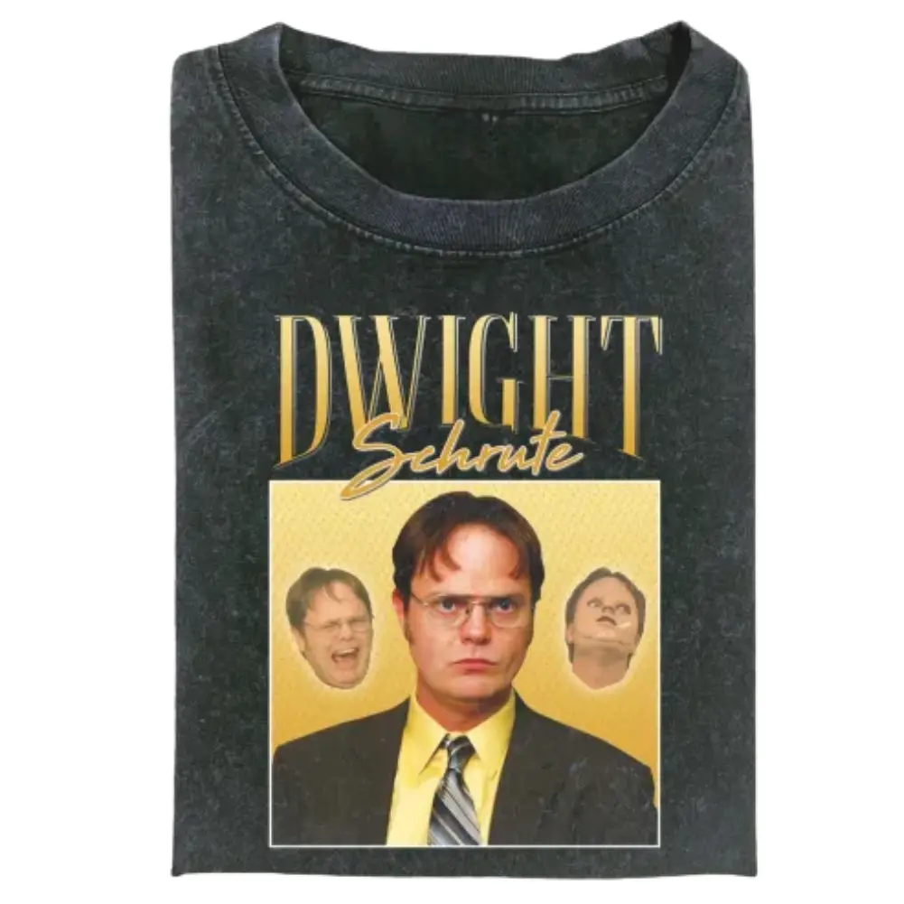 Dwight Schrute Graphic Tee, The Office Dwight Schrute Vintage T-Shirt, Funny TV Show Shirt, Office Humor Tee, Meme Shirt, Gift for Men, Gift for Women