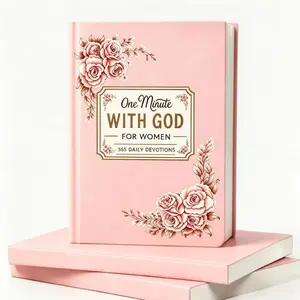One Minute with God for Men | 365 Devotions in Brown Faux Leather | Daily Faith & Encouragement Journal | Portable Reflection Book | Perfect Holiday Gift for Christmas, Fathers, Husbands & Sons | Bible Study & Prayer Notebook