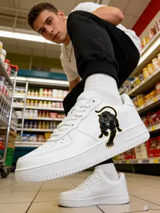 Custom A20ins Graffiti Sneakers, Unique Design Unisex Couple Shoes, Fashionable Board Shoes for Men and Women