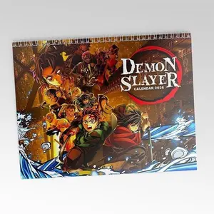 Demon Slayer 2026 Wall Calendar – Anime Character Photo Calendar, Monthly Hanging Wall Decor