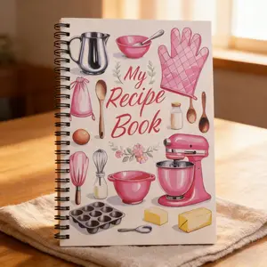 My Recipe Book Notebook – A Sweet Gift for Mom | Mother’s Day Present for Bakers & Home Cooks | Keep Your Favorite Recipes Forever