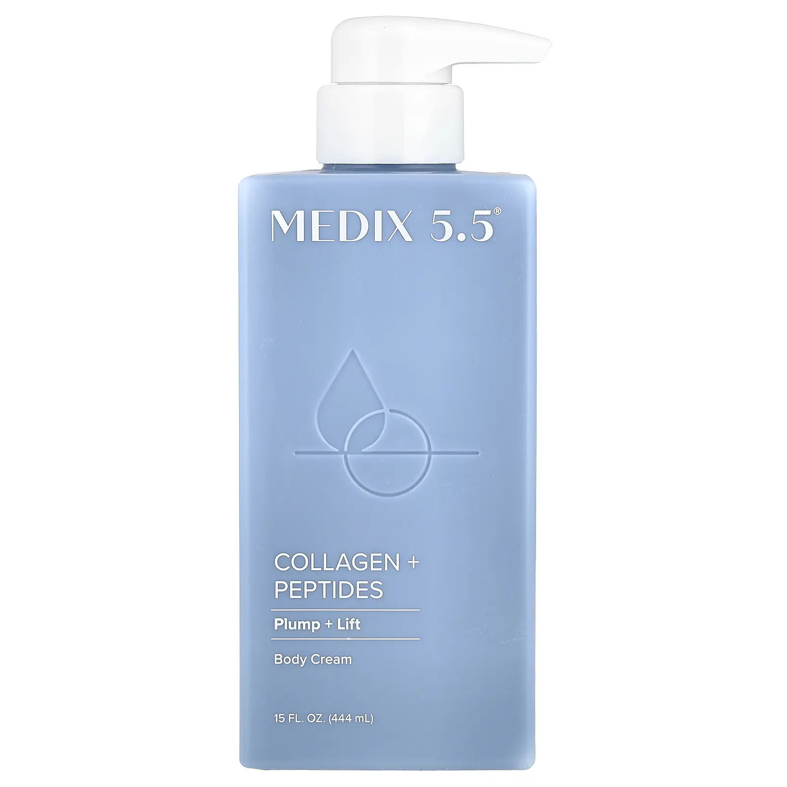 Medix 5.5 Body Cream, Collagen + Peptides, 15 fl oz (444 ml)