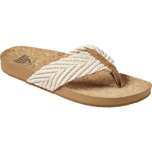 Reef Women's Beige Cushion Strand Sandals Reef Women's Beige Cushion Strand Sandals