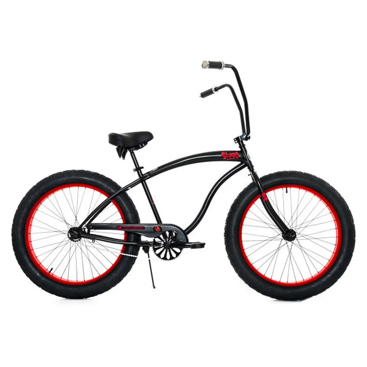 212 MAIN SLUGO-A-BK-RD 26 in. Slugo A Black & Red Beach Cruiser Coaster Bicycle, for Leisure Cycling