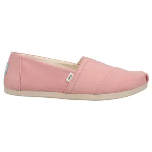 TOMS Womens Alpargata Slip On Flats Casual - Pink