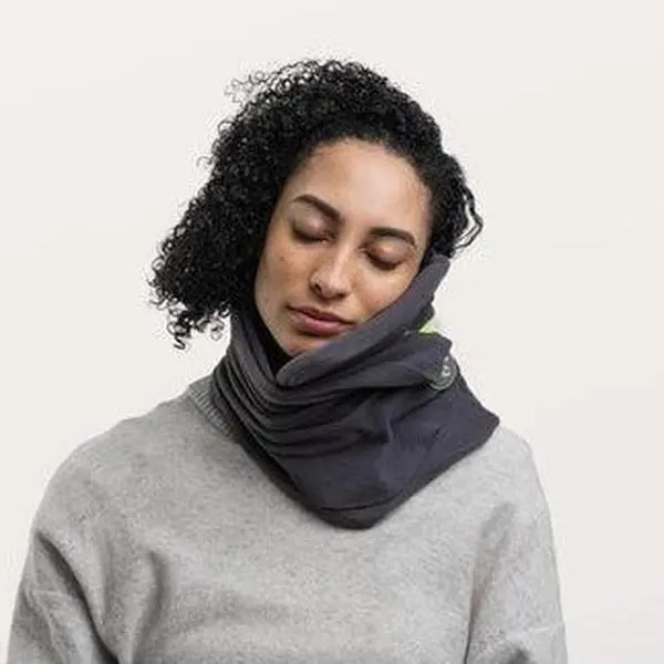 Orthopedic Neck Pillow for Neck Pain Relief Breathable Comfortable Travel Pillow with Washable Cover Ideal for Airplane Car Train Home Use Magnetic Fabric Cervical Neck Support