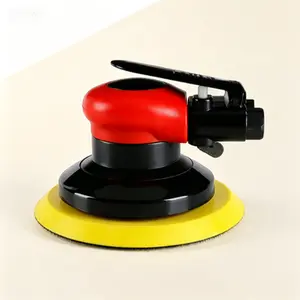 6 Inch Dual Action Air Sander, Heavy Duty Pneumatic Random Orbital Sander, Professional Palm Sander for Auto Detailing, 10000 RPM, 3/16 Inch Orbit, Non-Vacuum
