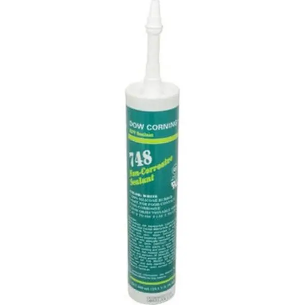 Dow Corning 10.1 oz Tube Off-White RTV Silicone Joint Sealant -67 to 350°F Operating Temp, 30 min Tack Free Dry Time, 36 hr Full Cure Time, Series 748 2681234