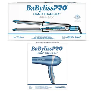 BaBylissPRO Hair Dryer & Prima3000 Straightener Combo BNT3000TUC+BNT5548