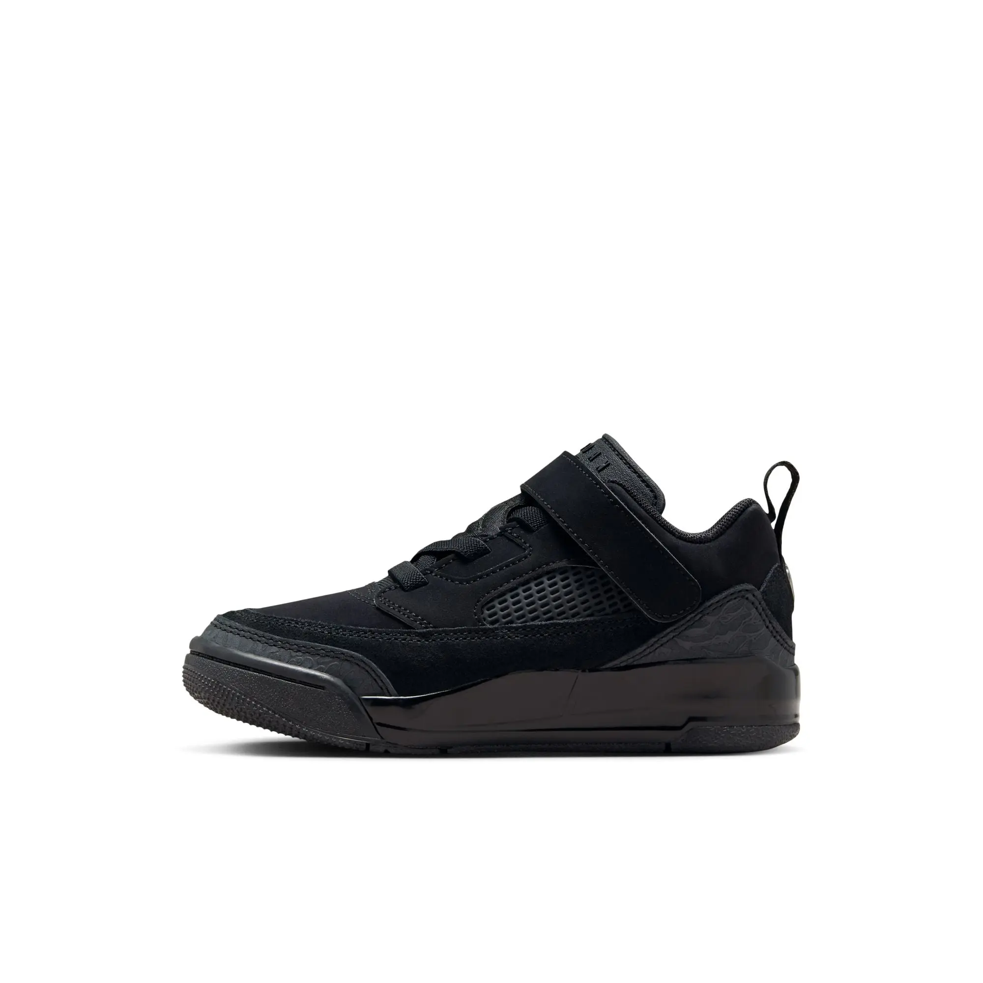 Air Jordan Spizike Low - Youth Sneaker, Trainer Sneaker, Foam, Laces, Low Top Shoes, Athletic Shoes, Leather Blend, Black-Anthracite