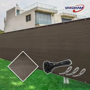 1pc Privacy Fence Screen Brown 70-80% Shading Rate for Gardens & Terraces Various  High-Density Polyethylene HDPE Material - Canopy And Sunshade