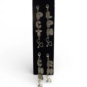 GilbertKrafts Silver Stethoscope ID Charm Personalized 4 Letters Medical Accessory for Nurses and Healthcare Professionals