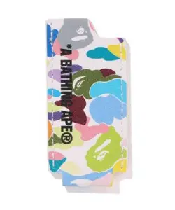 Bape Leather Lighter Case White Multi Camo