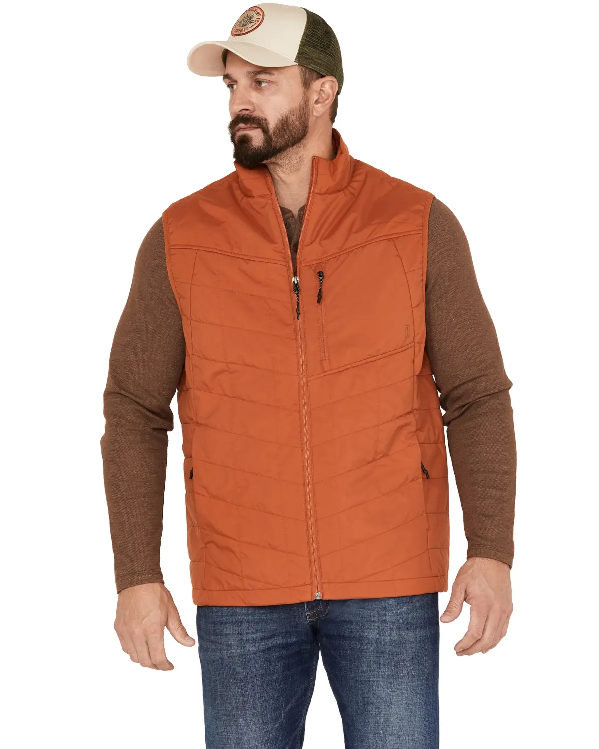 Brothers And Sons Men's Men'S Performance Lightweight Puffer Vest - Bassp23v11-Brn