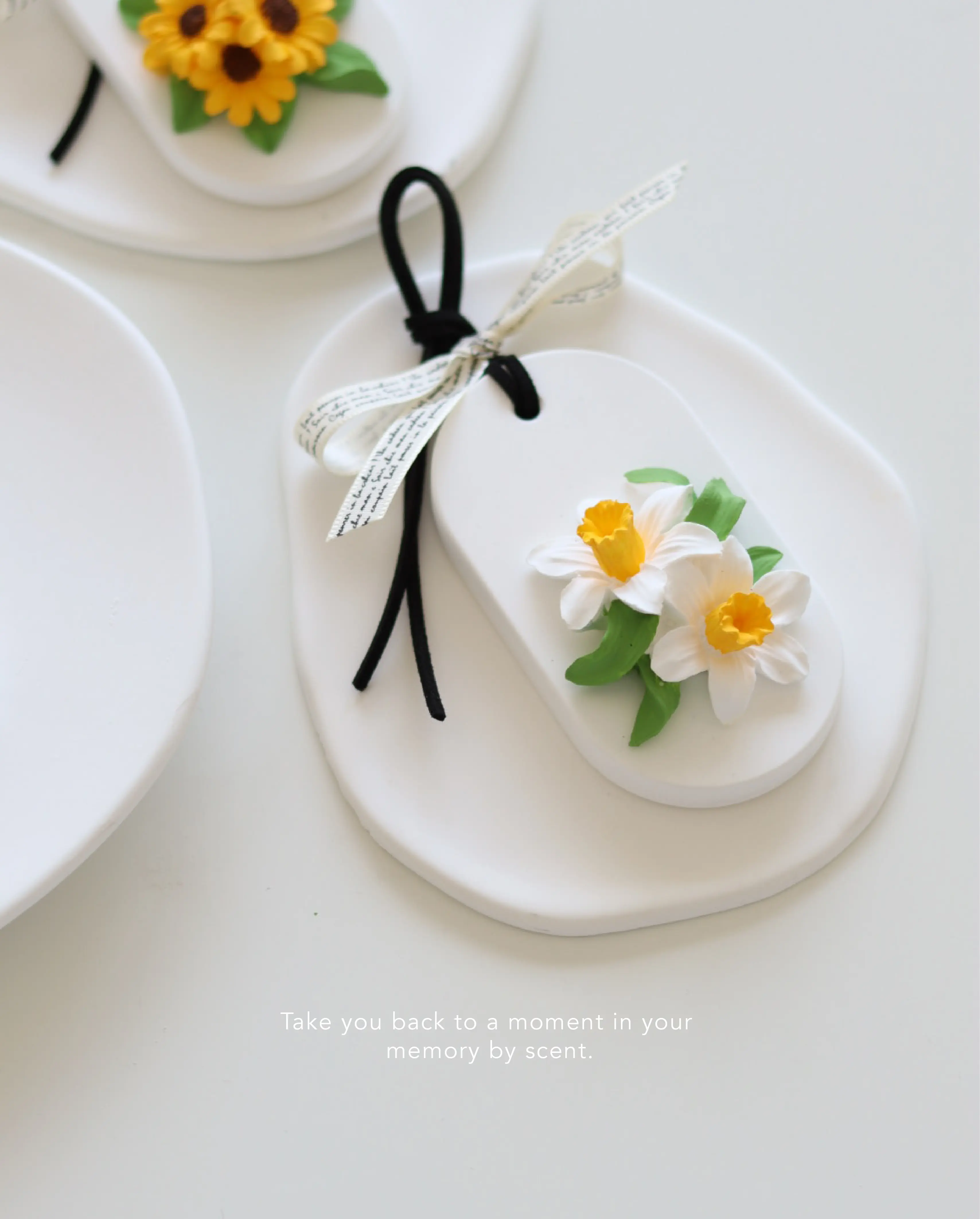 Hydrangea Daffodils Daisy Air Freshener | Aroma Stone | Diffuser Stones | Room Decor | Car Accessories | Customized Birthday Gift