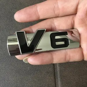 Make Your Car Stand Out with These V6 Logo Car Stickers! Stylish Car Merch, Car Decals