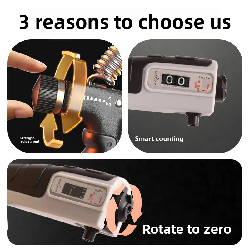 Adjustable R-Type Grip Strength Trainer – Digital Counter, Hand & Wrist Builder Adjustable R-Type Grip Strength Trainer – Digital Counter, Hand & Wrist Builder