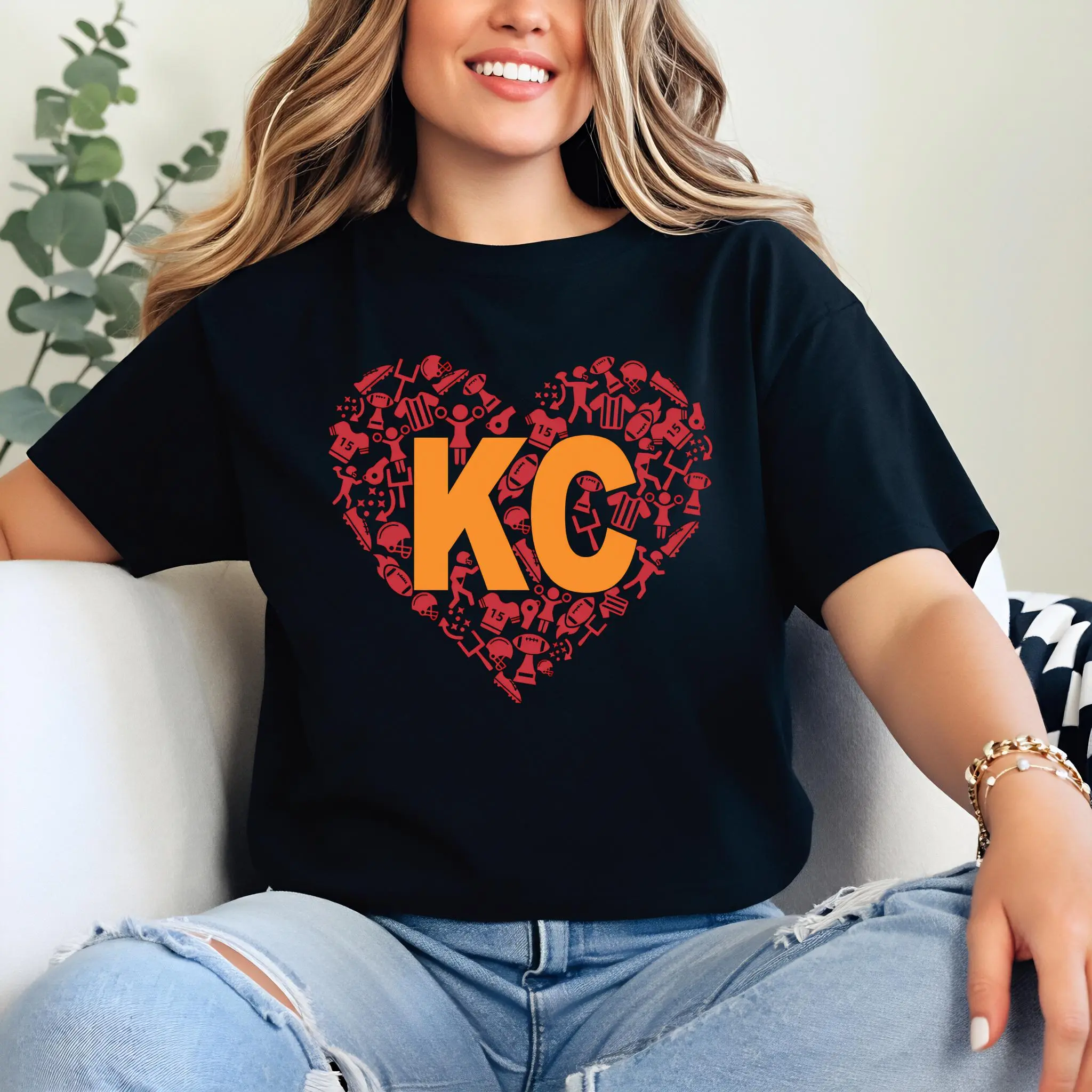 100% Cotton KC Christmas Football TShirts – 2026 Graphic + Cozy Breathable, Ugly Christmas Vibe + Game Day.Ideal Gift for Chiefs Lovers# GameDayStyle.# ChristmasGiftForSportsFans# TK100CottonTshirt# FanWear