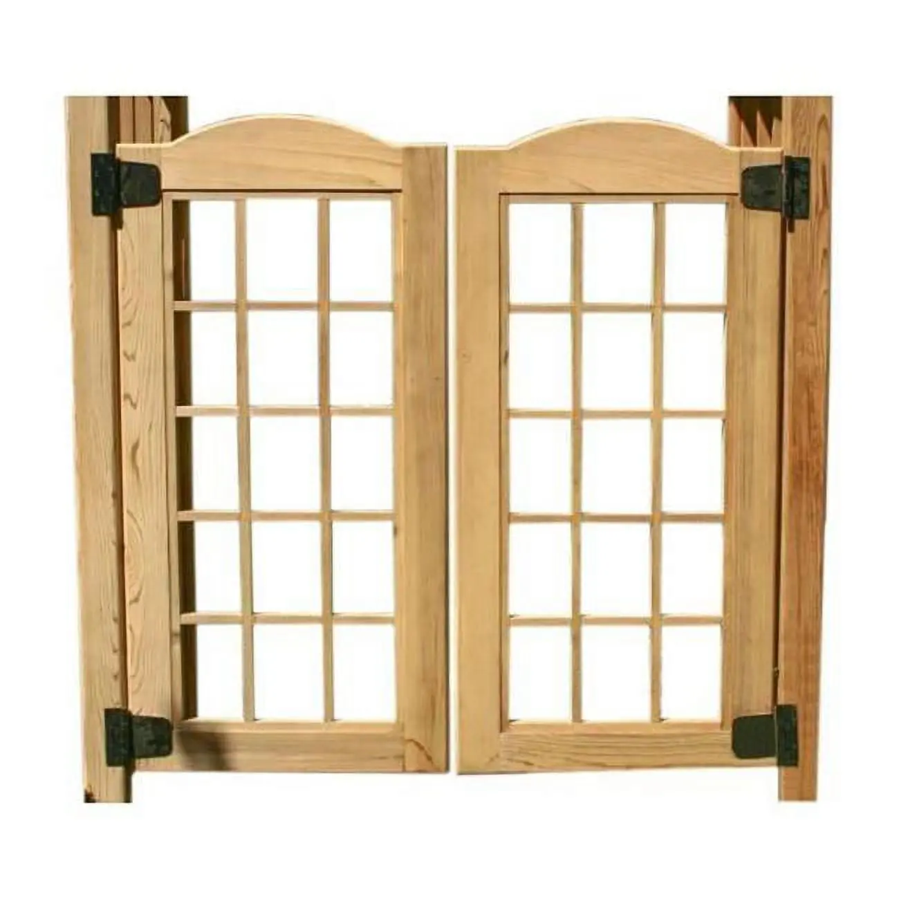 Creekvine Designs ELY72GATE-2CVD 72 in. Traditional Red Cedar Estate Gate, Outdoor Decor, Dual Swing, for Entry Access