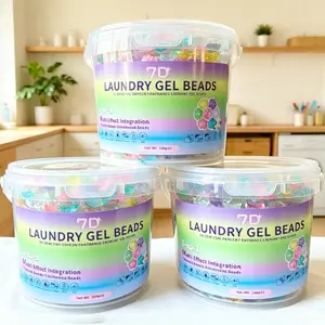 7-In-1 Laundry Gel Beads, Family Pack 100/200 Count, Deep Cleaning Detergent Pods, Bacteria & Mite Removal, Color Protection, Fragrance
