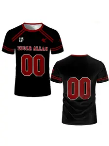 The Foxhole Court Lacrosse Hockey Jersey All for The Game Cosplay Uniforms Men's Breathable Sports Short-sleeved T-shirt Jersey Tee Athletic Shirt Athletic Fashion Activewear