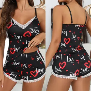 Women's Sexy 2PCS Lingerie Top&Short Nightgown Babydoll Nightwear Sleepwear Pajamas Set