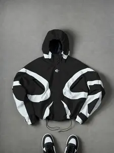 Men's Baseball Jacket Streetwear Menswear High Street Patchwork Print Windproof Coat, Fashion College Style Long Sleeve Fitted Outerwear for All Seasons, Casual Athletic Jacket Stylish Casual Fashionable Jacket