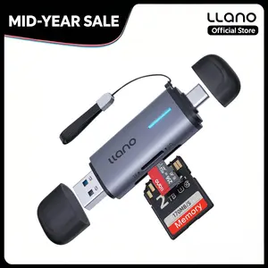DealsForYouDays llano SD Card Reader USB C,Dual Slots USB 3.0 Type C to Micro SD Card Adapter 2 in 1,Memory Card Reader for MicroSD,SDHC,Compatible with Laptop,PC,iPhone,MacBook Pro/Air, iPad,Android,Digital Camera