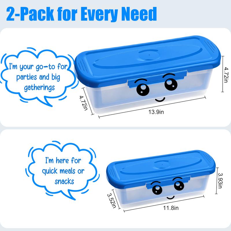 Multi-functional Batter Bowl with Lid,2-Pack Fish Batter Shaker,Better Breader Shaker Bowl with Breading Shaker Tray, Batter Bowl with Lids Shaker for Frying Chicken Wings Fish Onion Rings Veggies,Storage Box, Storage Compartment, Storage Container(Blue)