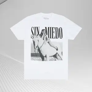 Kali Equestrian Sin Miedi T-Shirt Cotton Fabric Crew Neck Short Sleeve Vintage Streetwear Trendy Top - For Men For Women