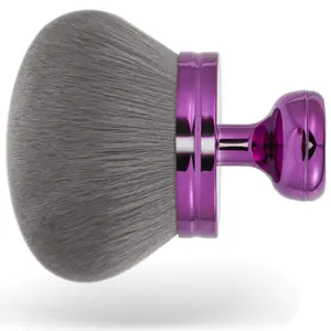 Extra Large Body Makup Brush for Self Tanner with Drawstring Bag, 3.2 Inch Blend and Blur Body Sunscreen Applicator for Face, Legs, Body, Cream and Foundation (Purple)