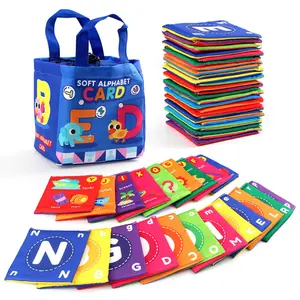 Baby Bath Book Set, 26-Piece Cloth Learning Toys, Alphabet & Number Flashcards, Sensory Development, Early Education for Infants, Preschool Learning Book