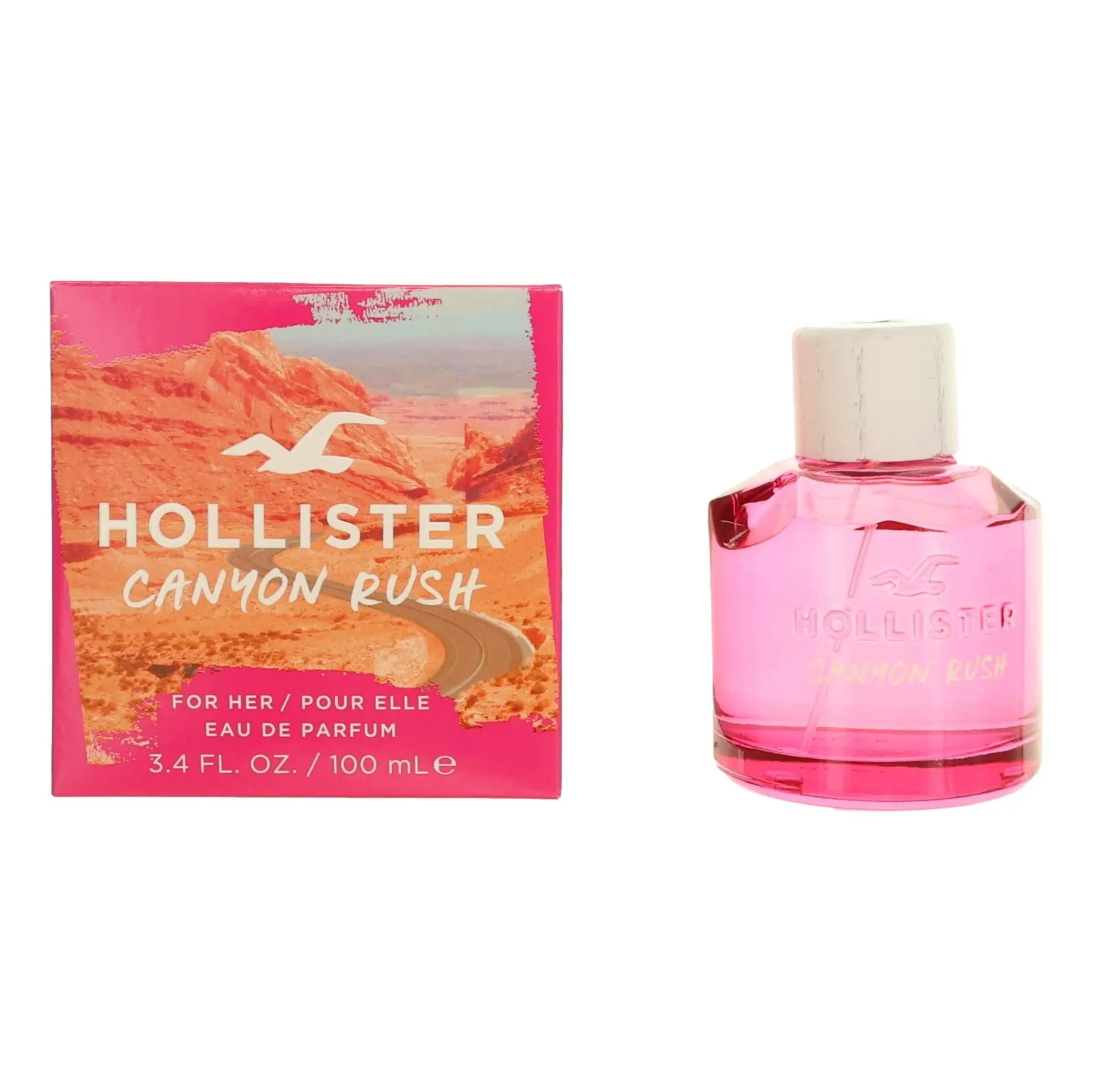 Hollister Canyon Rush Women's EDP Spray - 3.4 oz, Fruity Scent with Cedar & Jasmine Notes, Fragrance for Her