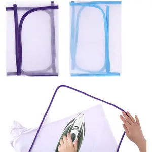 2 Pack Ironing Scorch Mesh Cloth Protective, Cloth Scorch-Saving Ironing Protector Insulation Pad, Ironing Cloth to Protect Clothes, Ironing Pad for Sewing and Ironing Fabric Protector Tool