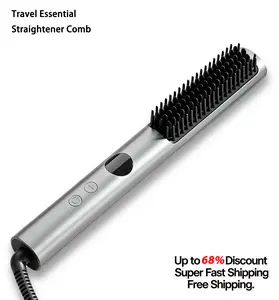 Women's 2-in-1 Hair Straightener and Curler, Professional Ceramic Styling Tool with Adjustable Temperature and 30s Fast Heat for Daily Use