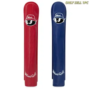Golf Alignment Stick Cover, PU Leather Material, Sense of Simplicity Design, Ideal for Swing Training & Practice, Multiple Color Options Available, Golf Accessories