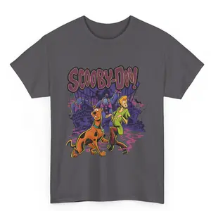 Retro Y2K Scooby-doo cartoon series charcoal gildan T-shirt - Size S-3XL