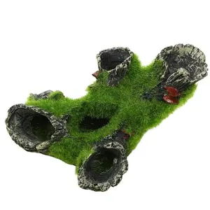 Realistic Aquatic Plant Root Aquarium Decoration, Natural Look Fish Tank Cave Shelter, Durable Fish Habitat Landscape Accessory