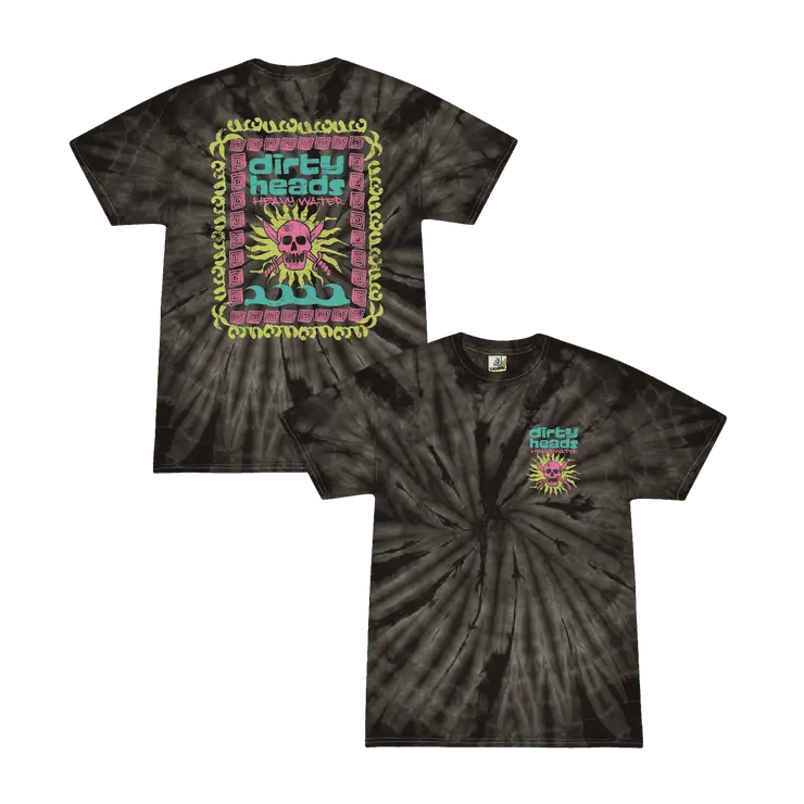 Dirty Heads Merch Heavy Water Black Tie Dye T-Shirt Gifts For Husband Gifts For Besties  HG