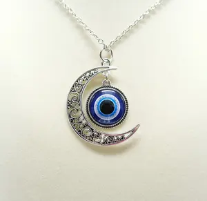 Evil Eye Pendant Necklace – 18 to 20" Chain | Protection • Intuition • Style