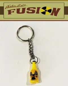 Fallout 4 Nuka Cola Fusion Bottle Keychain - 1.25in Collectible Gaming Accessory