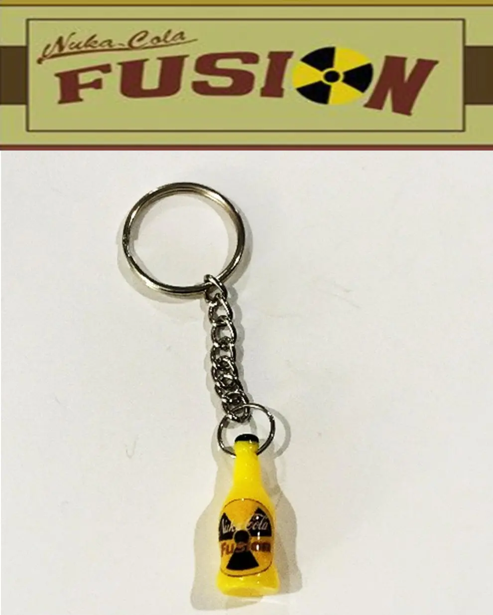 Fallout 4 Nuka Cola Fusion Bottle Keychain - 1.25in Collectible Gaming Accessory