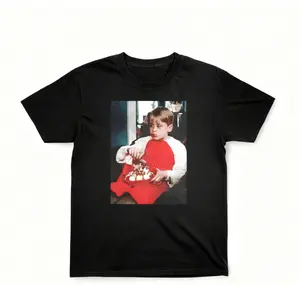 Christmas Home Alone Vintage Graphic Tee y2k cotton fashion Streetwear Comfort Shortsleeve Casual Kevin Movies T-Shirt Unisex Meme Cringe Funny Dumb