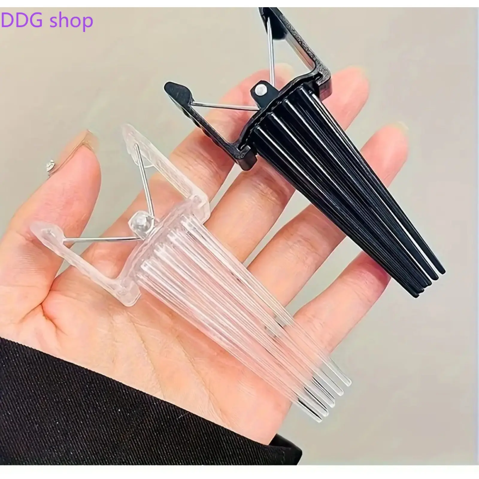 Unisex 2PCS Nylon Hair Root Volumizing Clips - Invisible Haircare Beauty Products, Crown Lift & Curtain Bangs Fluffy Volume Tool; Ideal for Daily Styling, Wedding Use