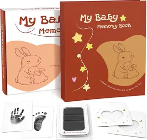 Baby Memory Book Baby Book Keepsake Pregnancy Journal, Gender Neutral Photo Album and Milestone Scrapbook for Boy or Girl to Record Memories from Pregnancy to Age 5,newborn books