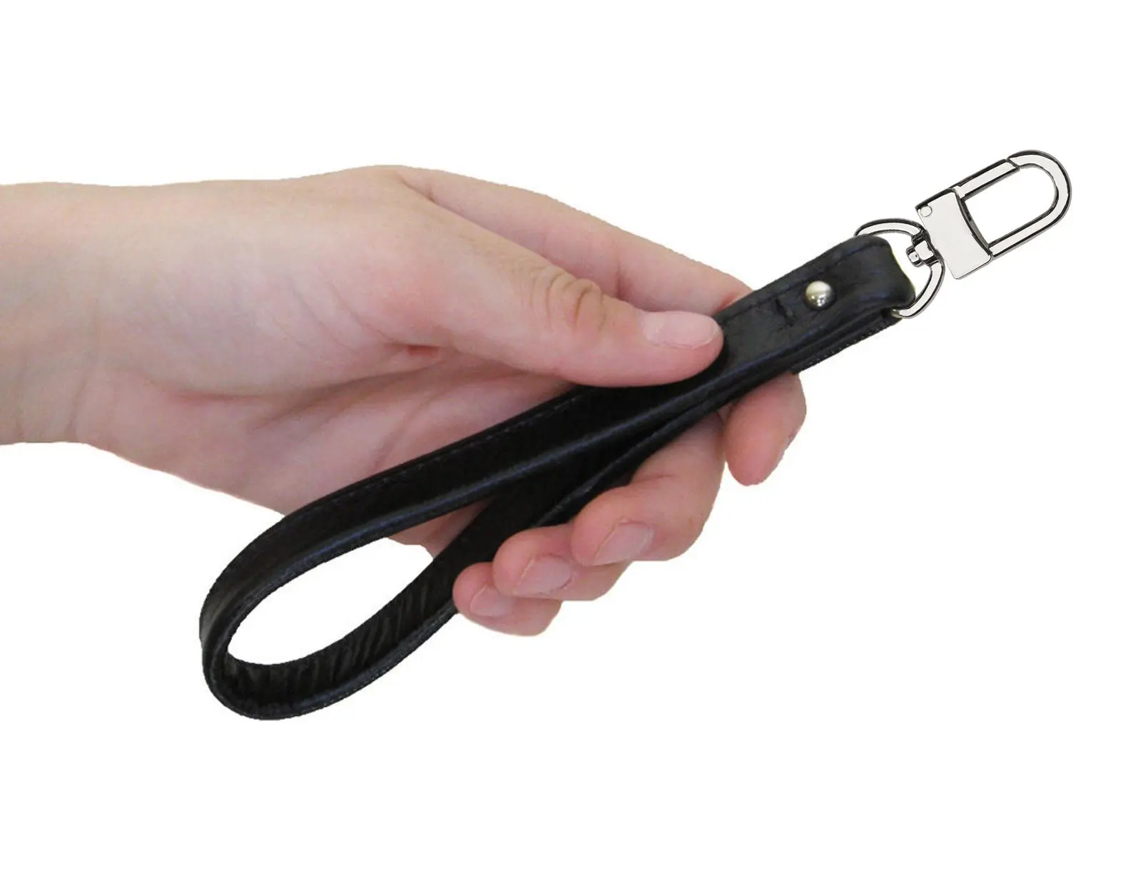 Leather Wrist Strap - 3/4 inch (19mm) Wide - Choose Silver-tone Clip Style - Modern Colors Collection