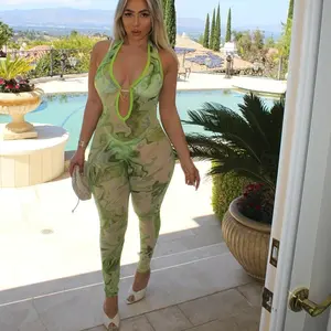 Green Mesh Bodysuit